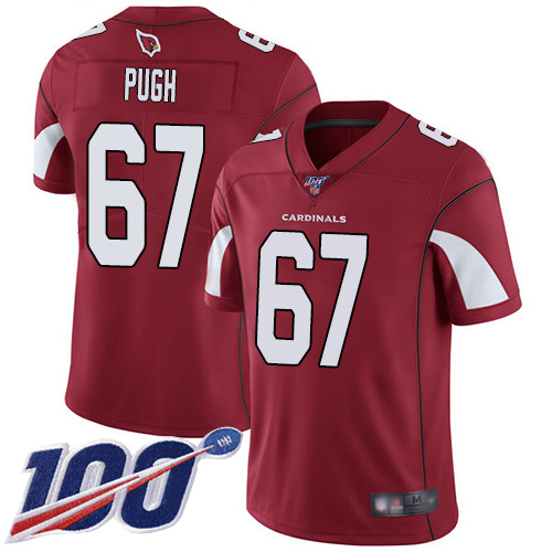 Arizona Cardinals Limited Red Men Justin Pugh Home Jersey NFL Football #67 100th Season Vapor Untouchable